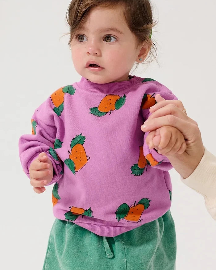 Bobo Choses Tangerine Çocuk Pamuklu Sweatshirt