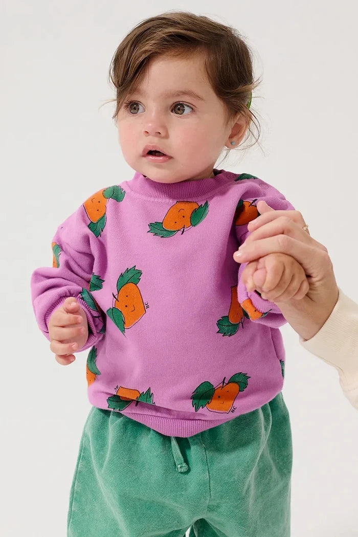 Детски памучен суичър Bobo Choses Tangerine