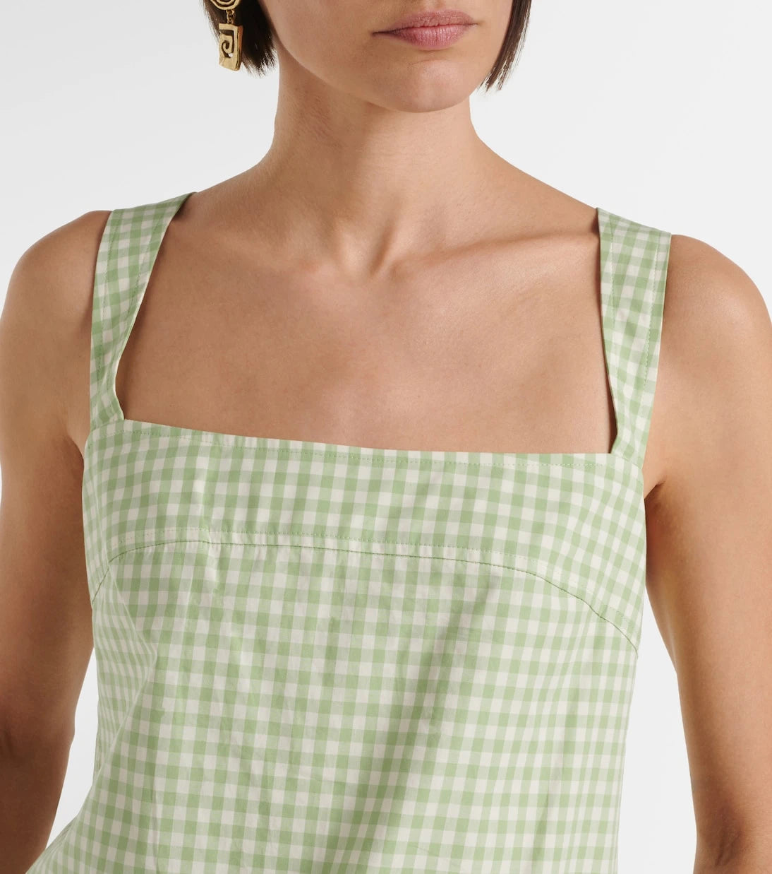 Simkhai - Sloan gingham cotton-blend minidress