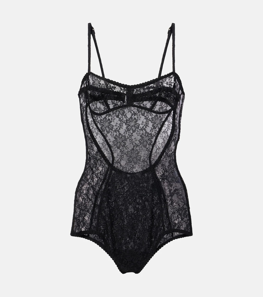 The Attico - Floral lace bodysuit