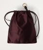 Brown Silk Duchesse Pouch