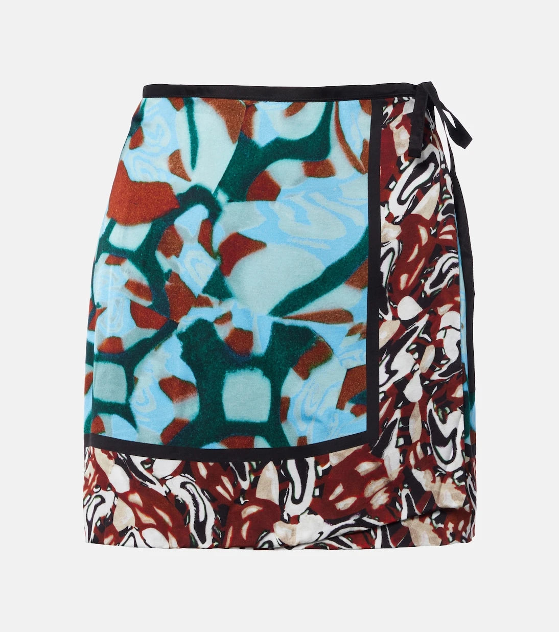 Dries Van Noten - Gabrinas printed wrap miniskirt