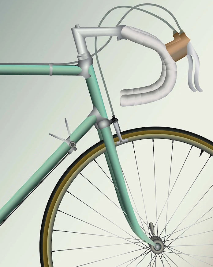 Vissevasse Постер Racing Bicycle 50x70 cm