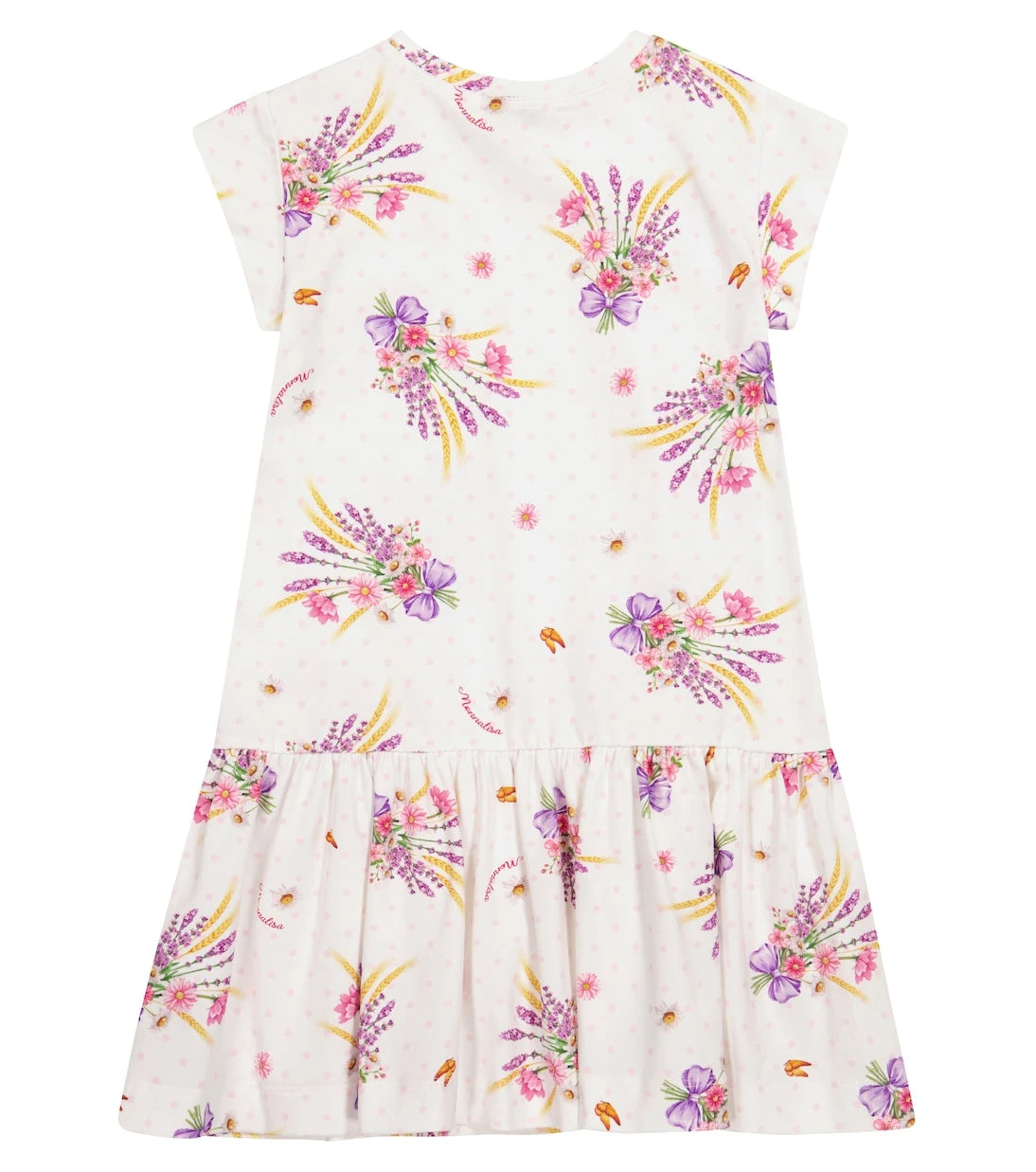 Monnalisa - Floral stretch-cotton jersey dress