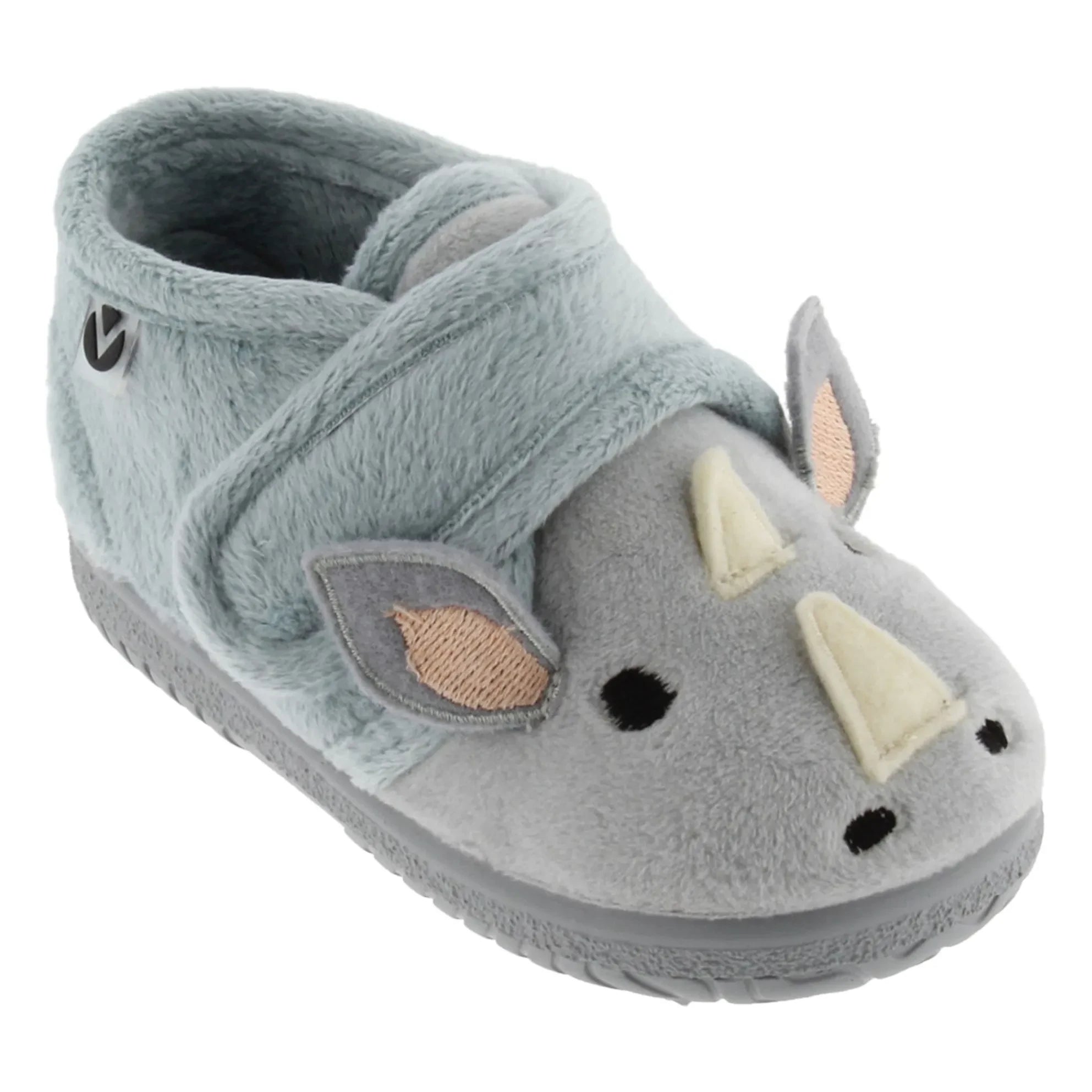 Victoria - Ojalá Rhinoceros slippers | Blue