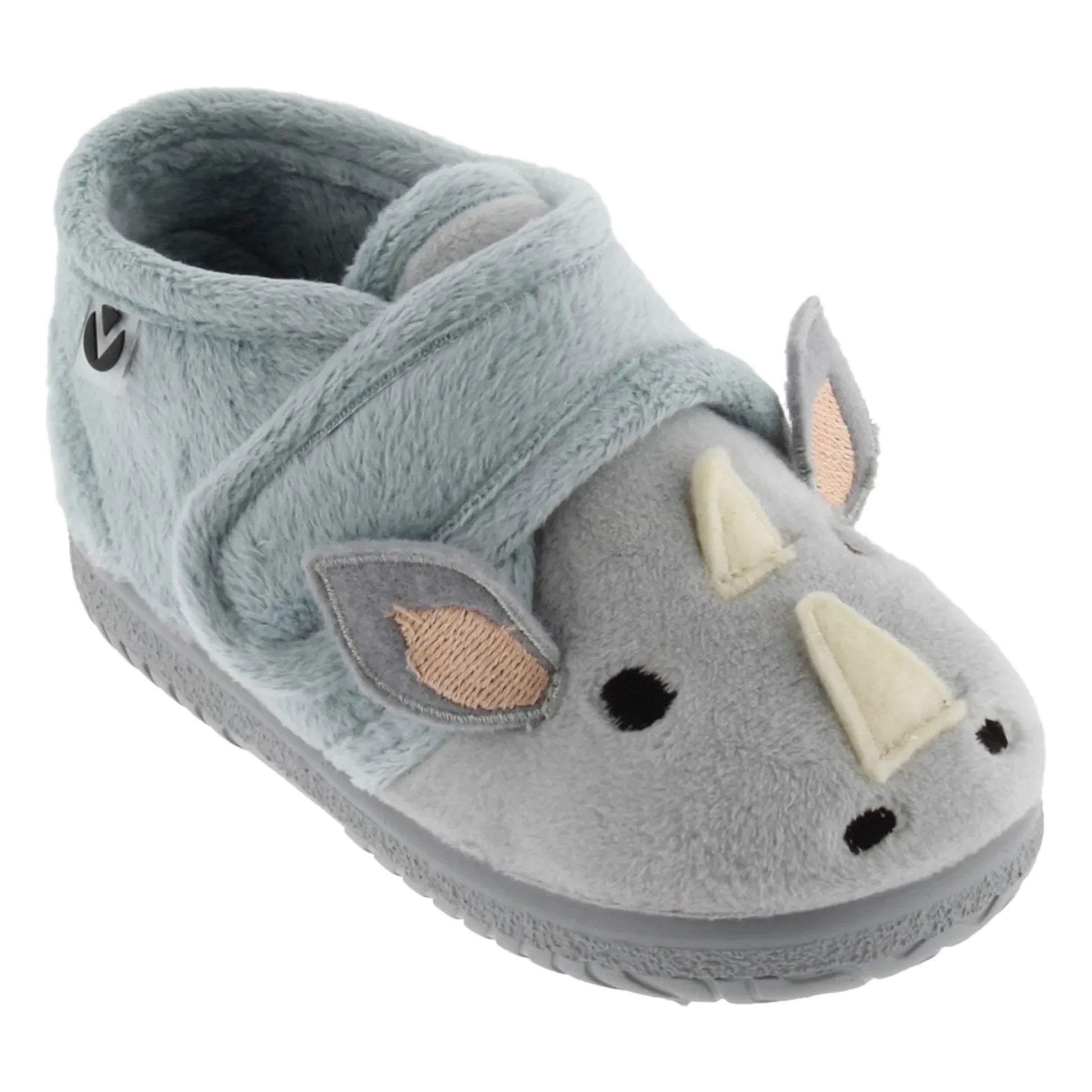 Victoria - Ojalá Rhinoceros slippers | Blue