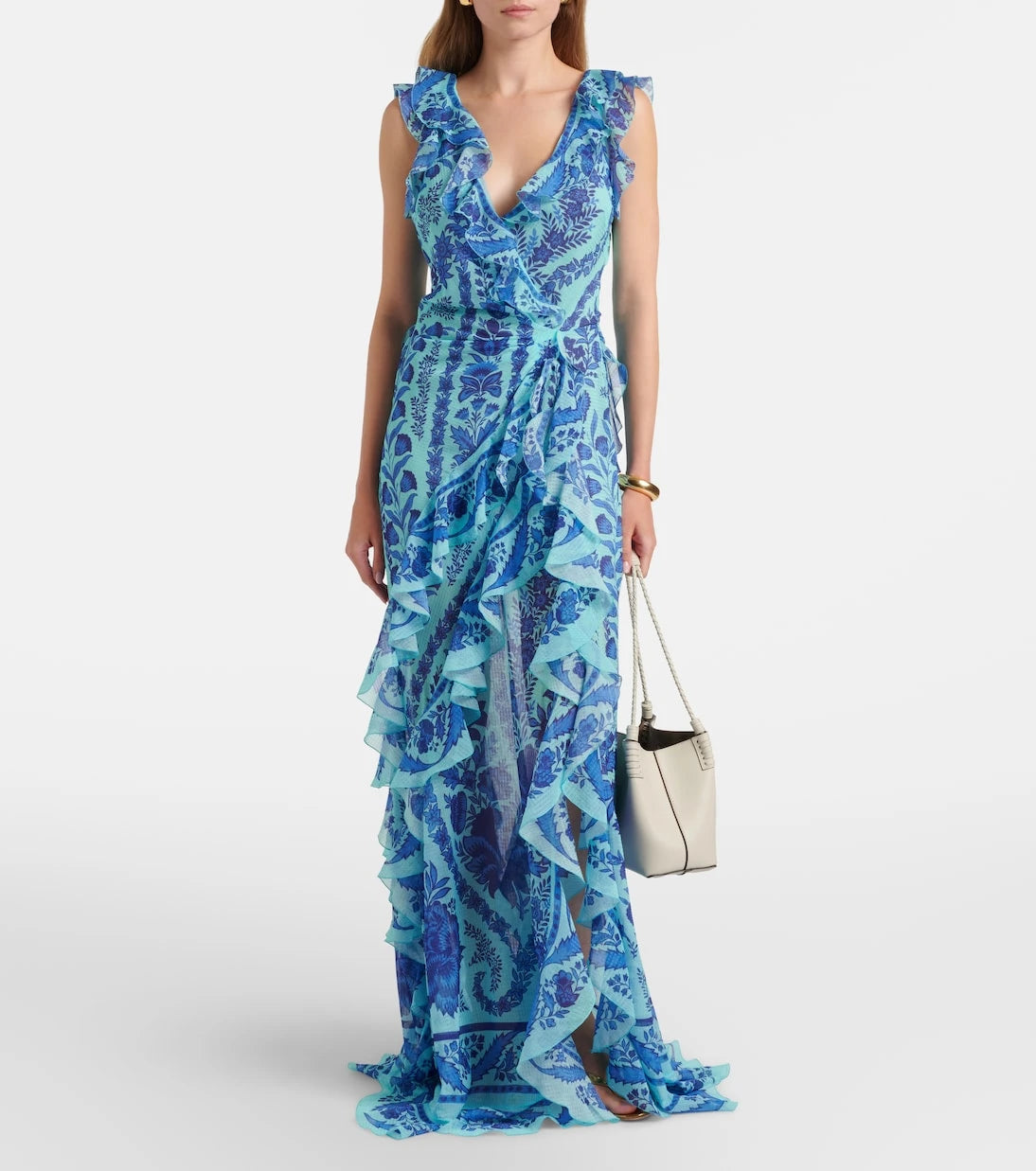 Etro - Floral ruffled gown
