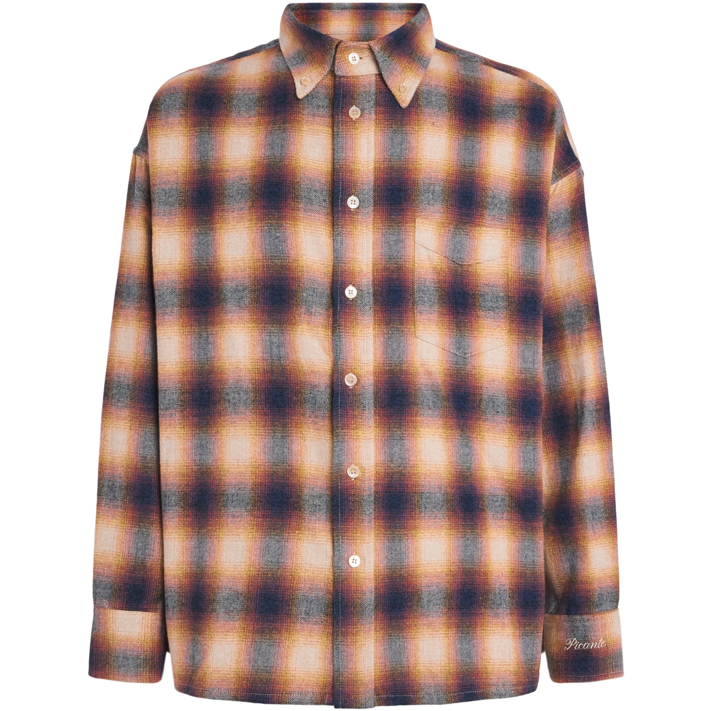 Picante Cotton Flannel Check Rocco Shirt