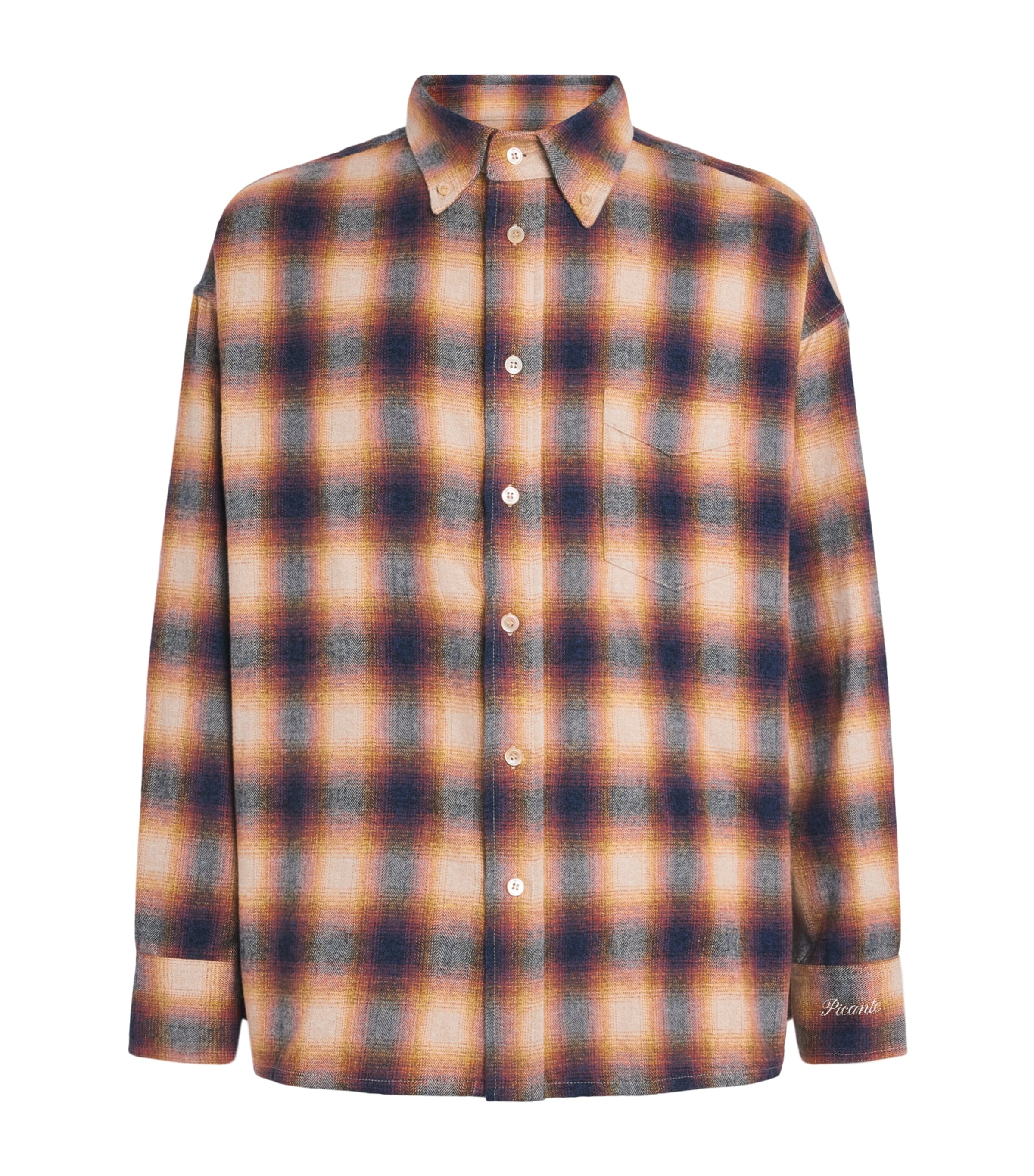 Picante Cotton Flannel Check Rocco Shirt