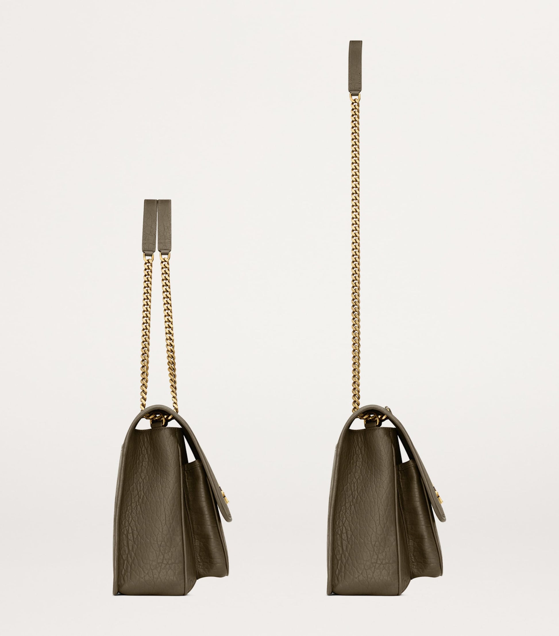 Saint Laurent Green Large Lambskin Niki Flap Bag