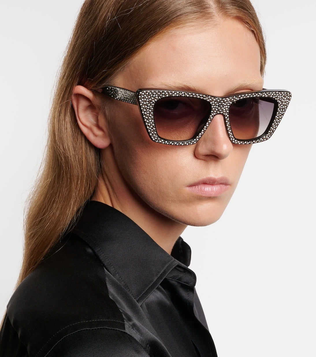 Celine Eyewear - نظارة شمسية عين القطة مزينة