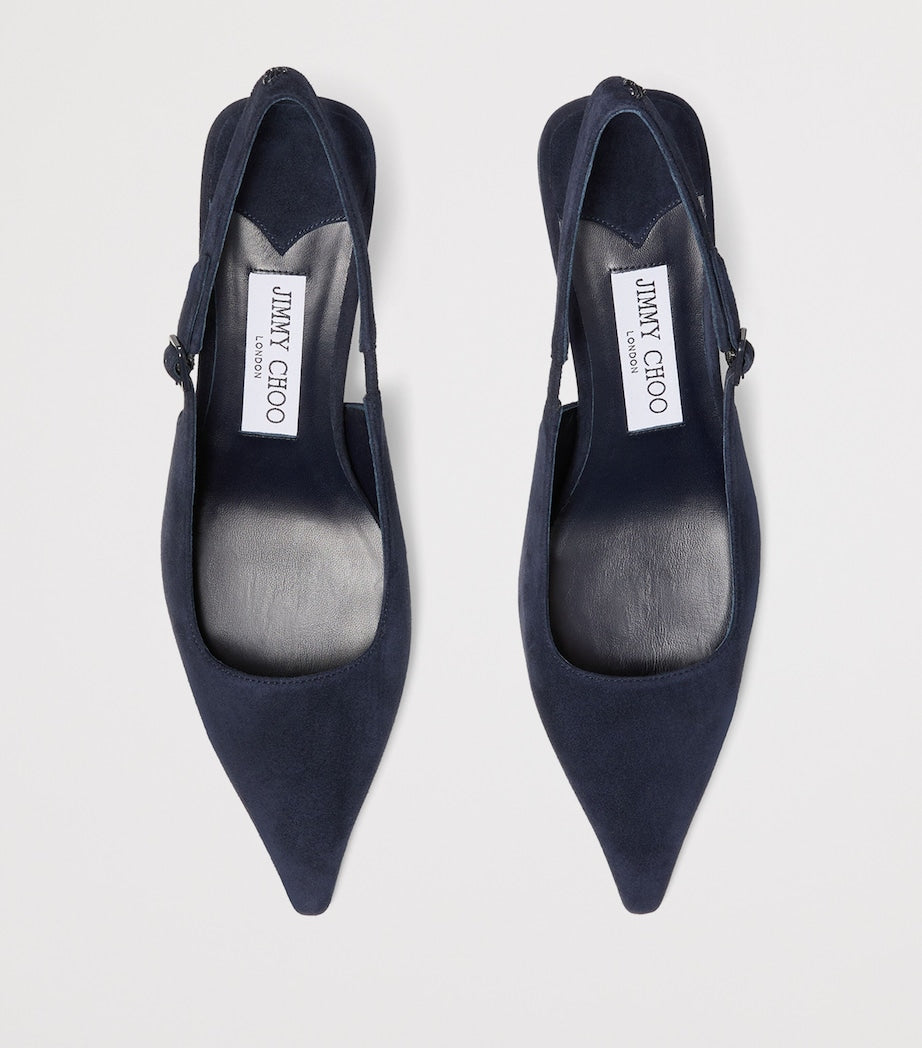 Amel 50 Suede Slingback Pumps