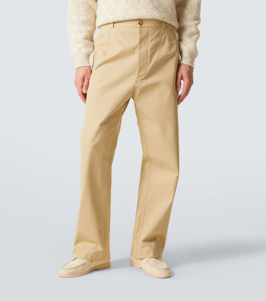 Loro Piana - Fuji cotton twill straight pants
