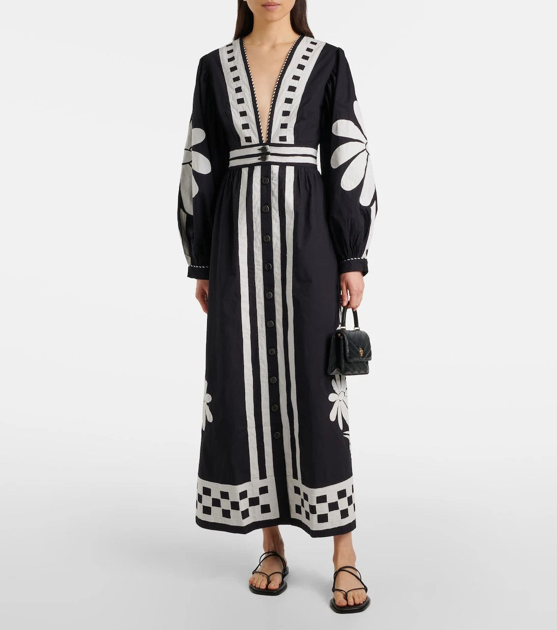 Farm Rio - Nature printed cotton maxi dress