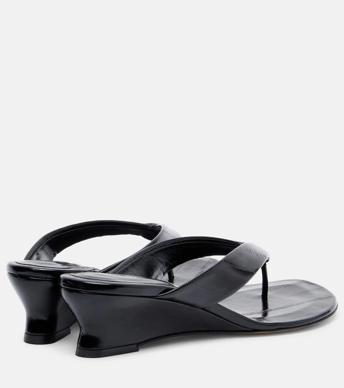 Le Monde Béryl - Micro Wedge leather thong sandals