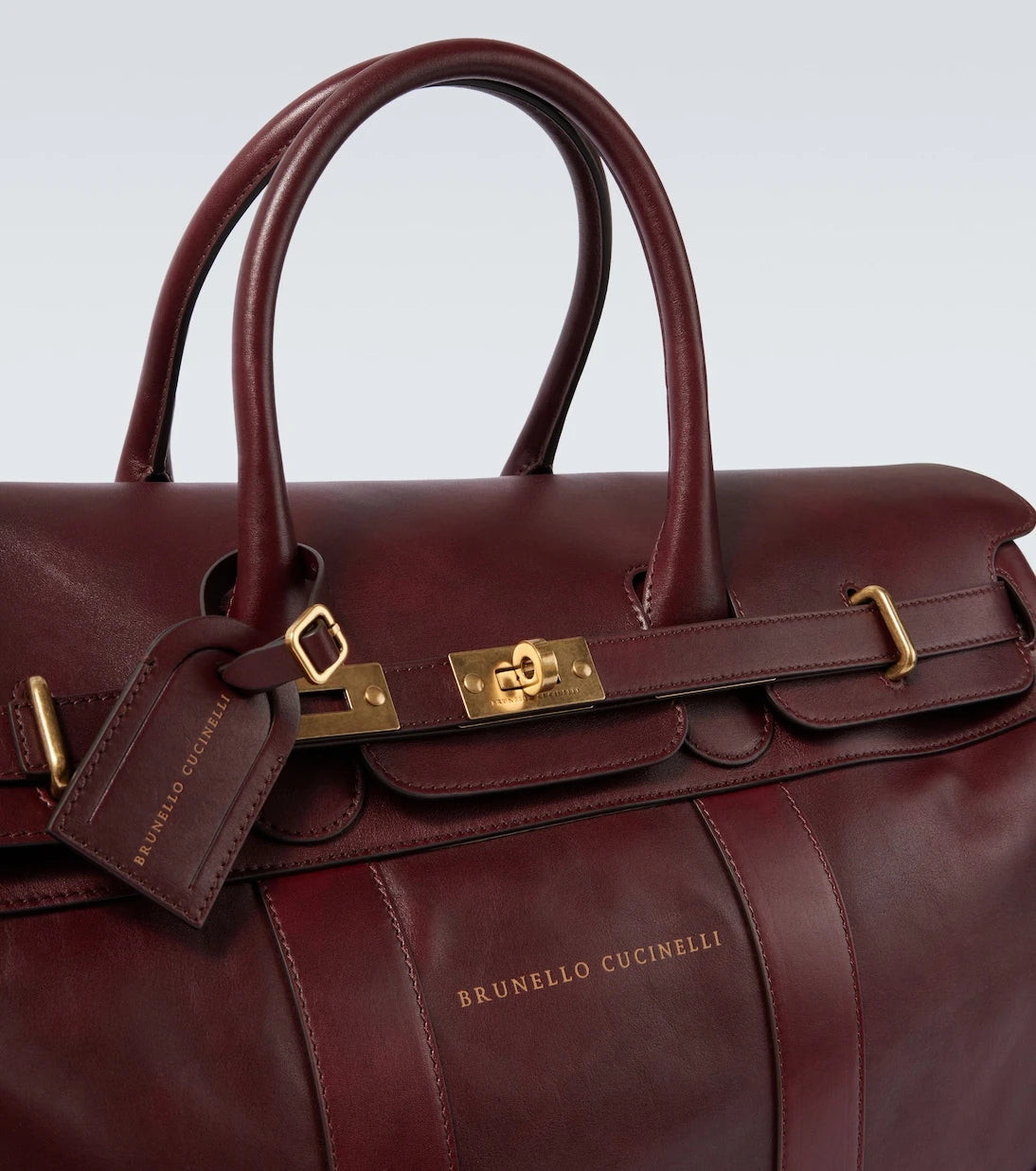 Brunello Cucinelli - Leather duffel bag