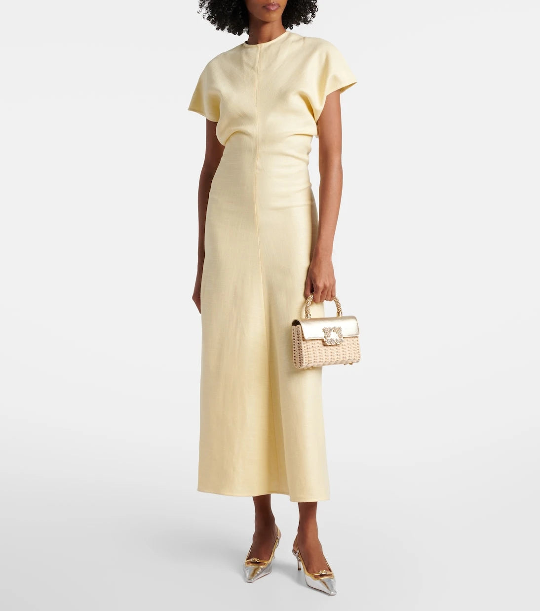 Roger Vivier - Jewel Efflorescence Mini rattan tote bag