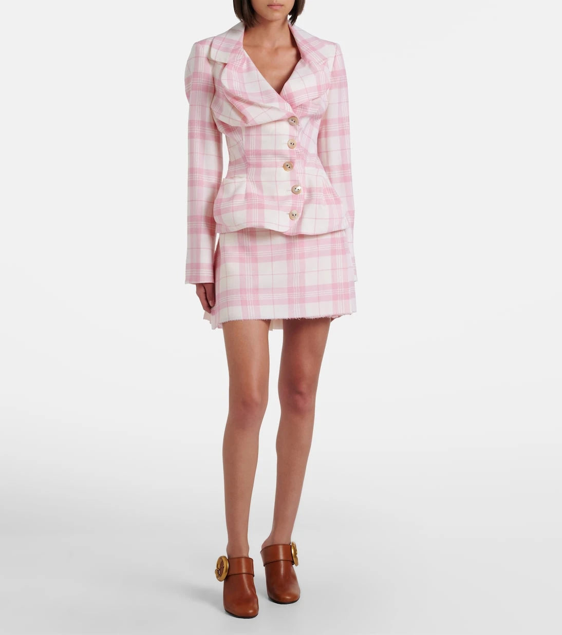 Vivienne Westwood - Plaid wool-blend miniskirt
