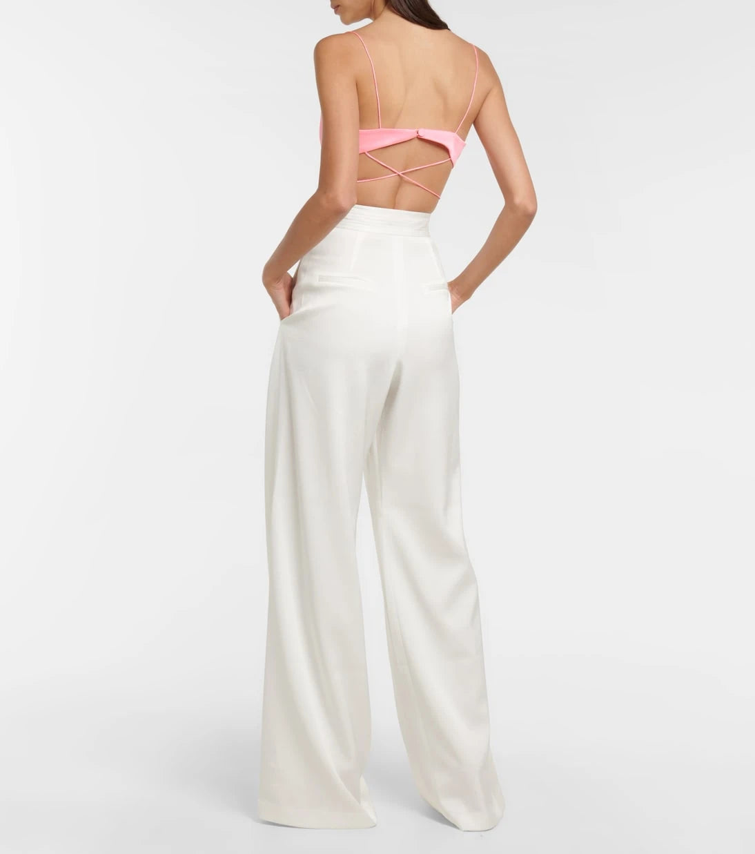 Alex Perry - Pierce satin bralette