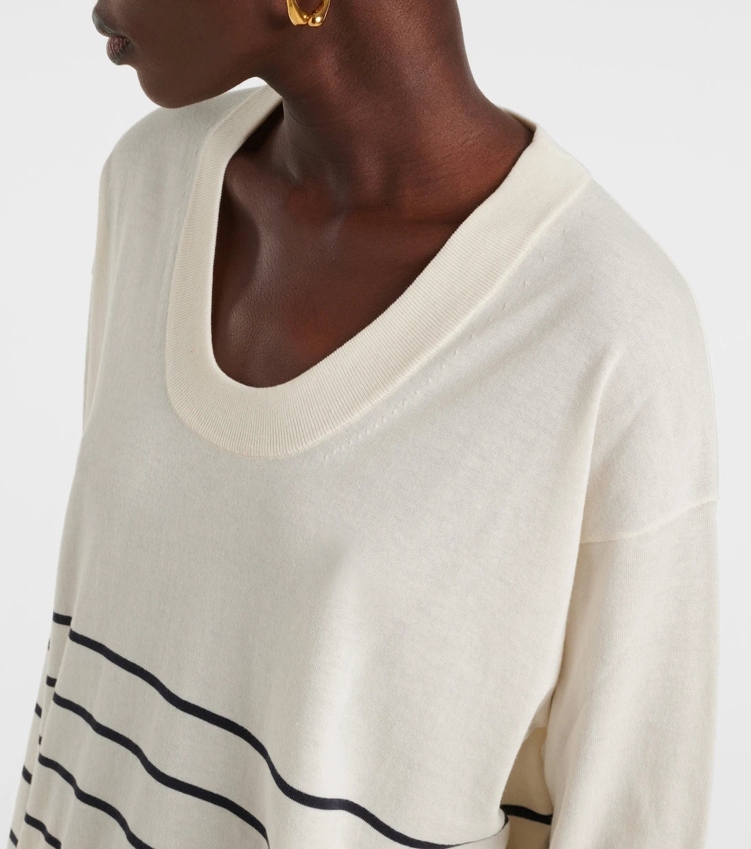 Max Mara - Levante striped cotton and silk sweater
