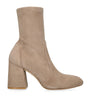Stuart Weitzman Brown Suede Ankle Boots 85