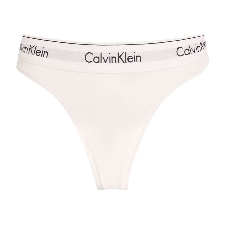 Calvin Klein White Logo Thong
