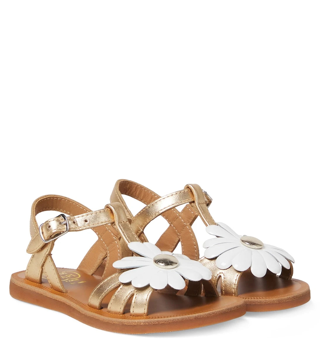 Pom d'Api - Plagette Big Flo leather sandals