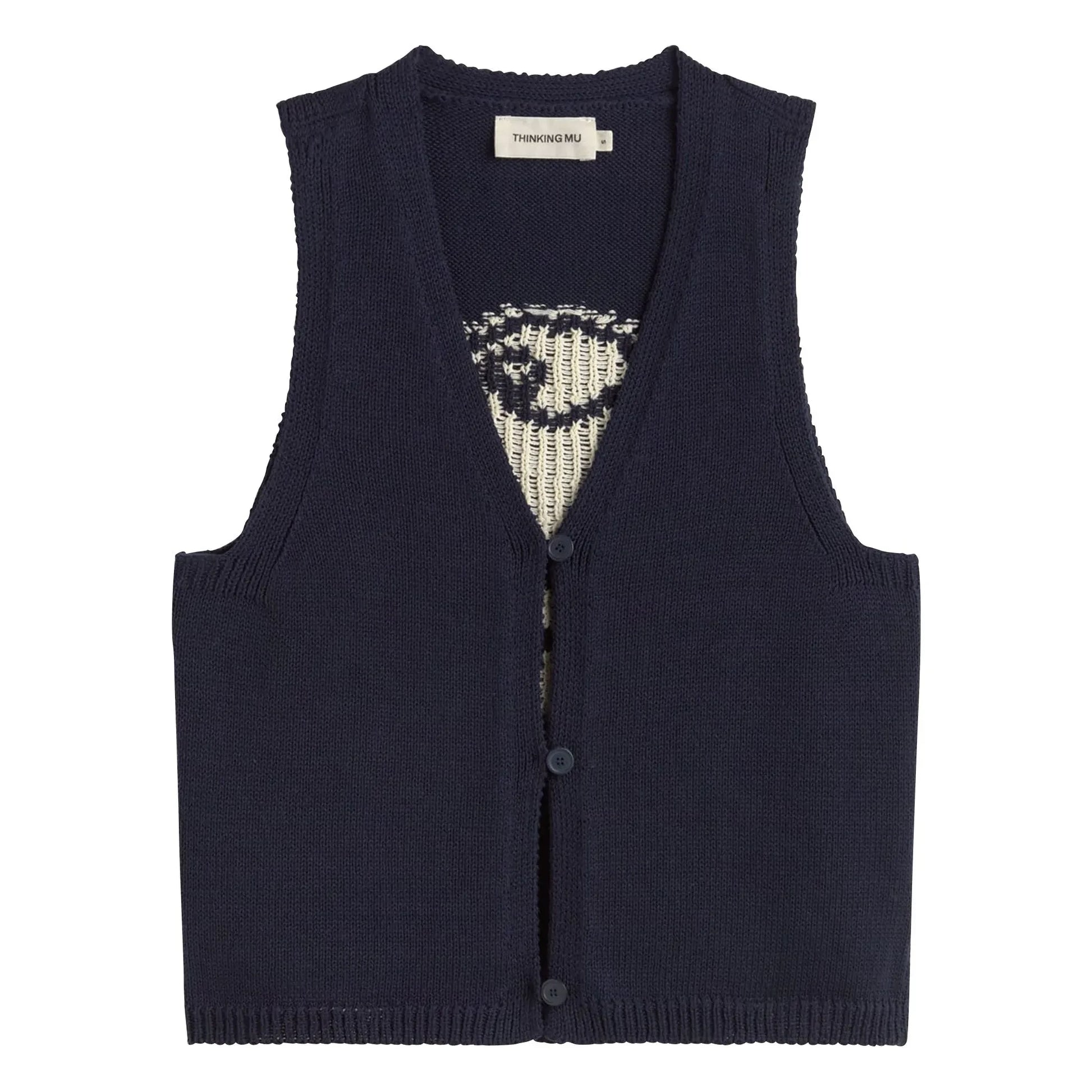 Thinking Mu - Rob Fish organic cotton jacket | Navy blue