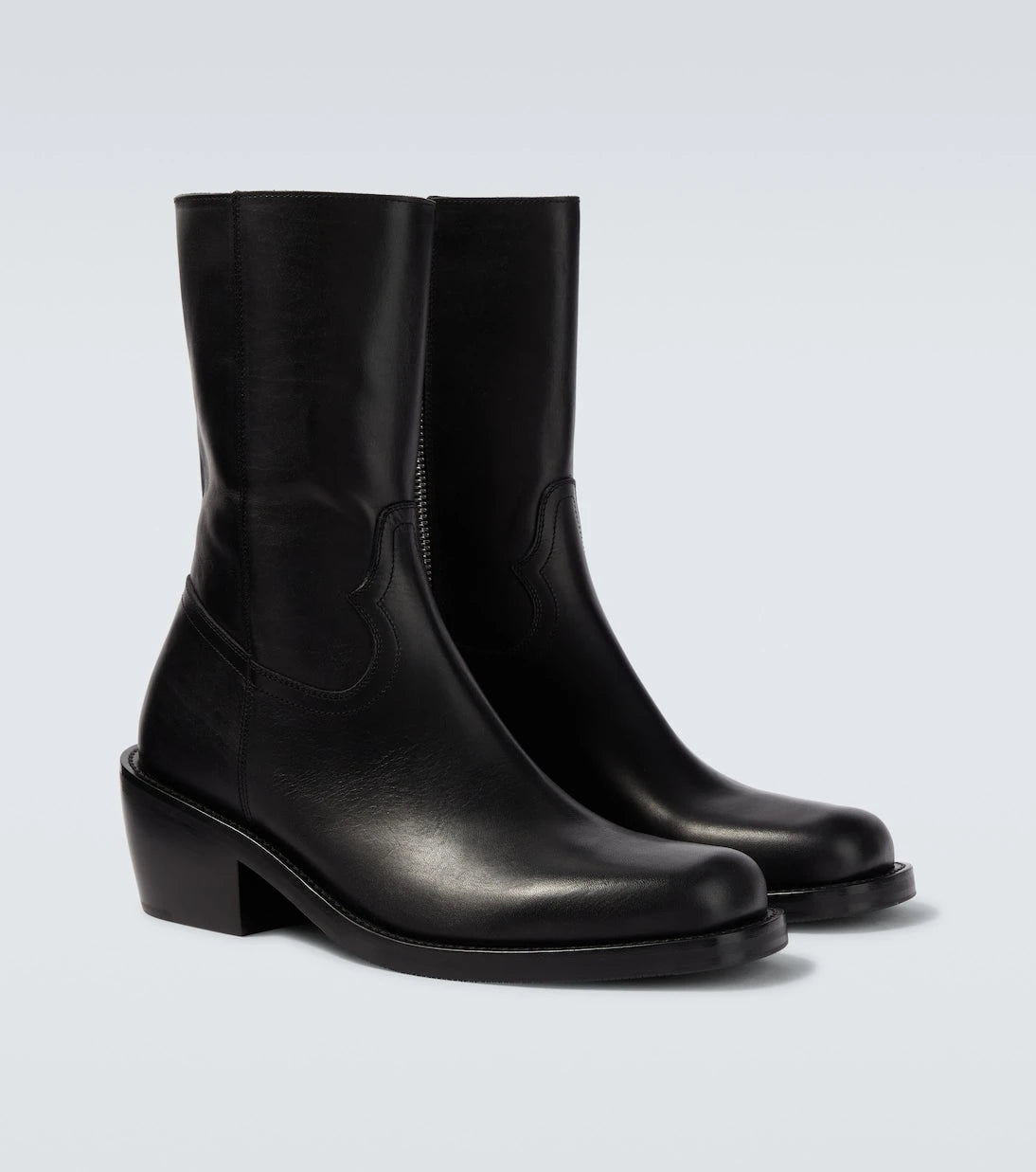 Dries Van Noten - Leather ankle boots