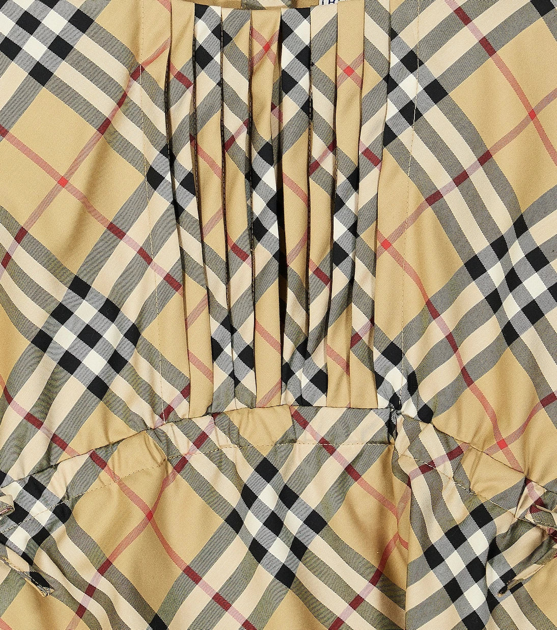 Burberry Kids - توب بربري كاروهات من مزيج القطن