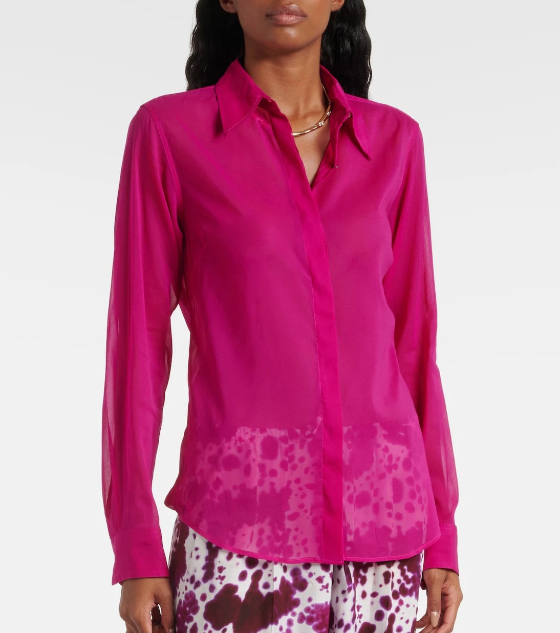 Dries Van Noten - Silk-blend shirt