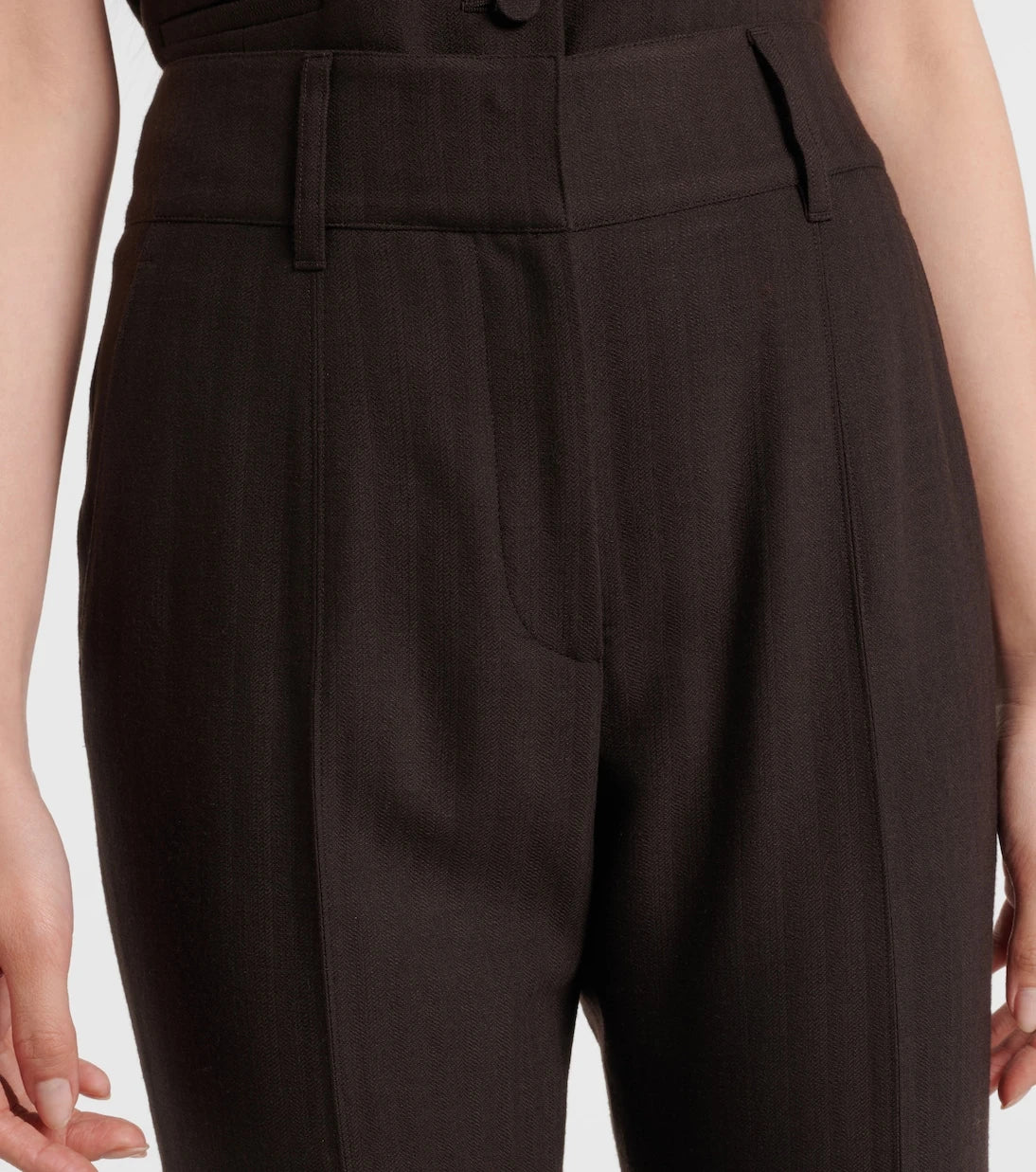 Gabriela Hearst - Rhein high-rise wool flared pants