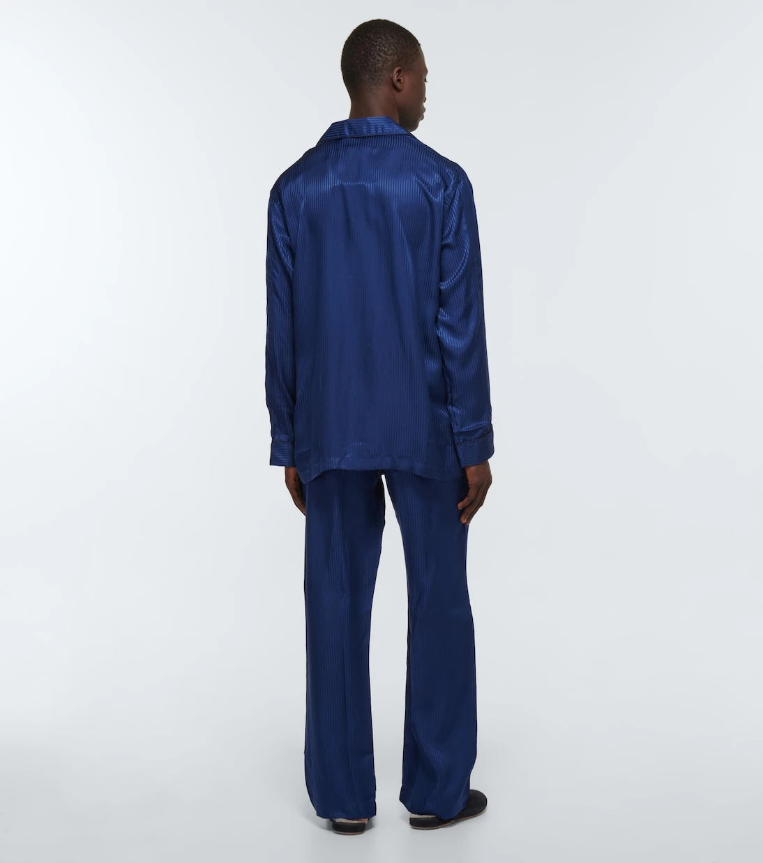 Derek Rose - Woburn striped silk pajama set