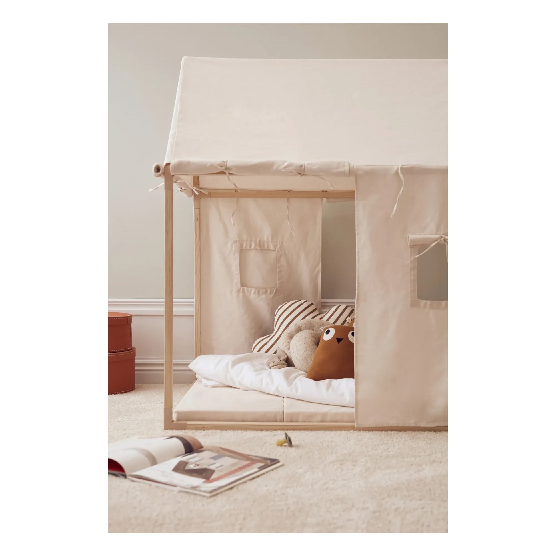 Kid's Concept - Cotton and Wood House | Off white