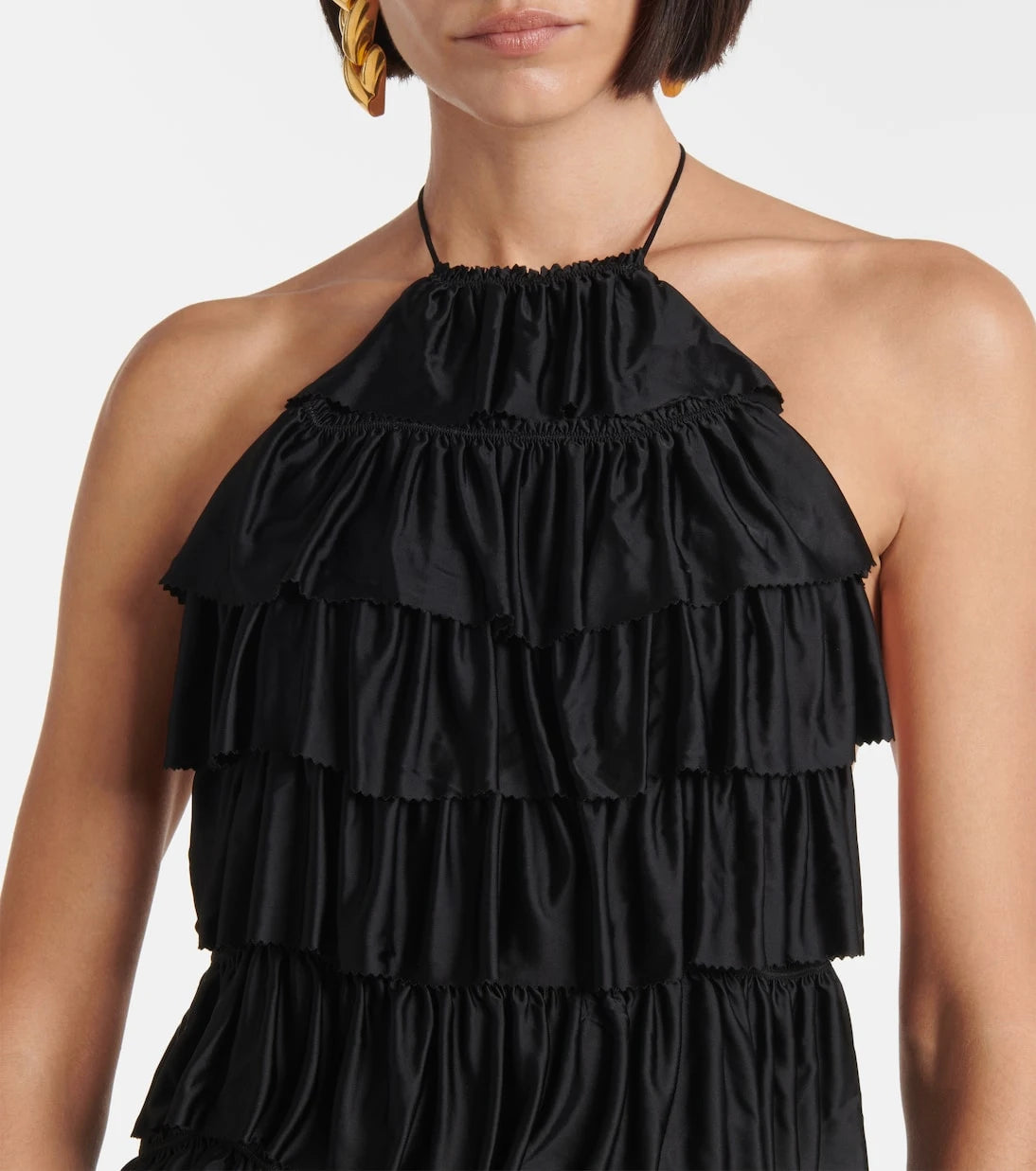 Tom Ford - Ruffled halterneck minidress