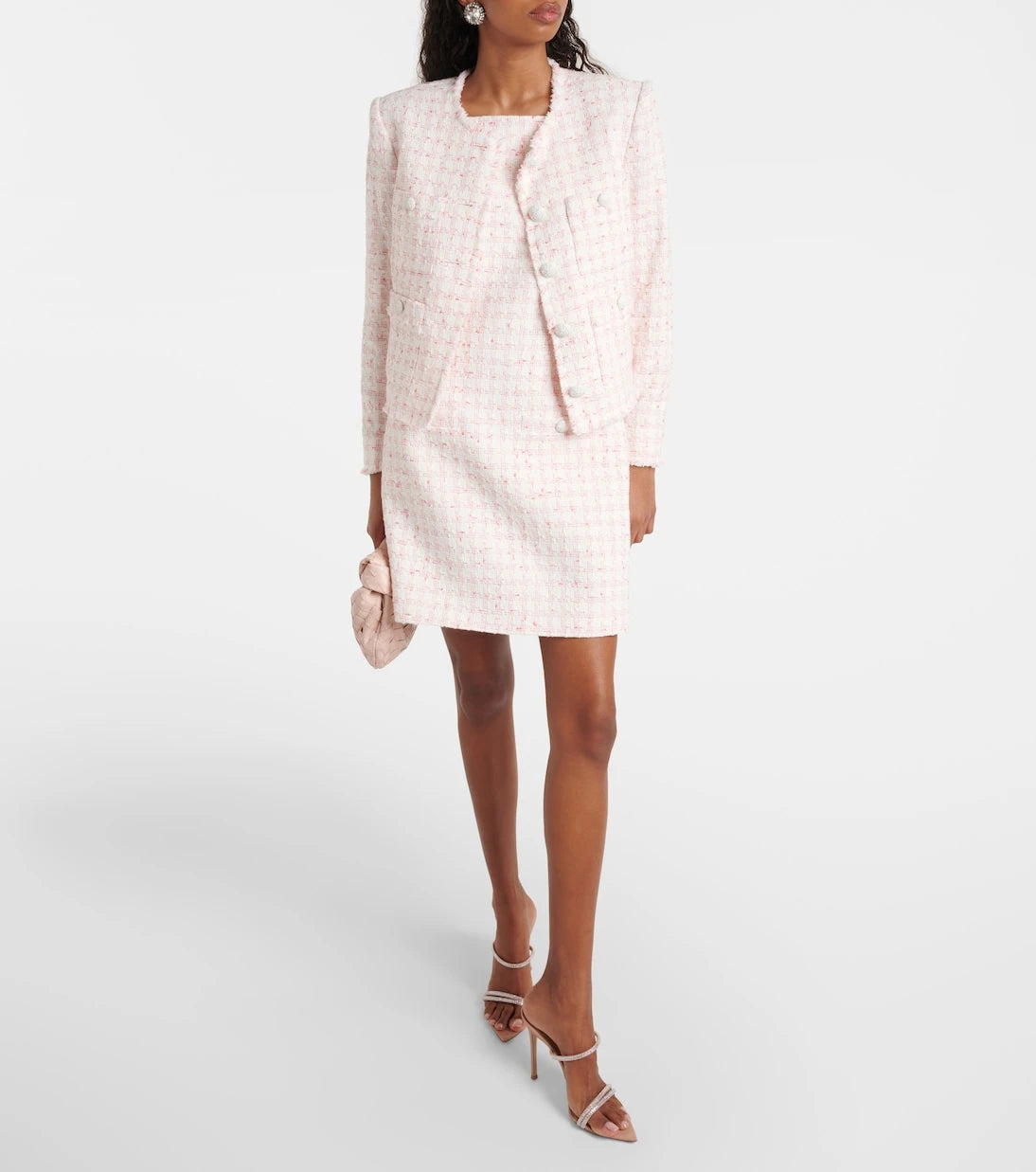 فيرونيكا بيرد - فستان "زوتشي" قصير من التويد