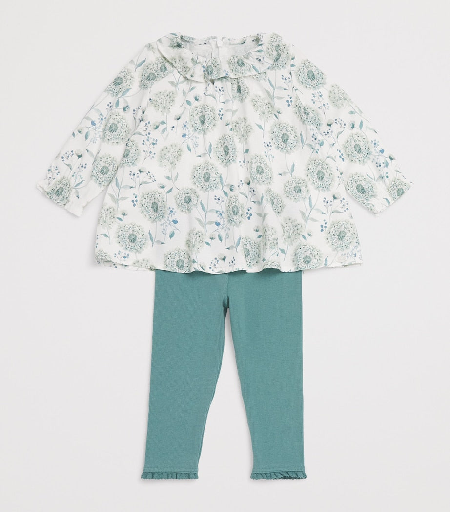 Floral Top and Leggings Set (3 Months-4 Years)