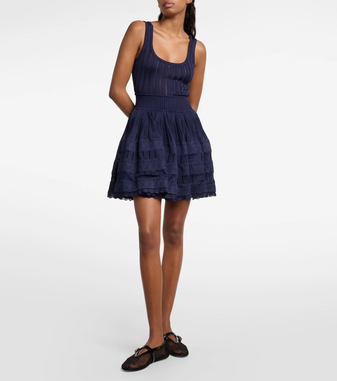 Alaïa - Ribbed-knit minidress