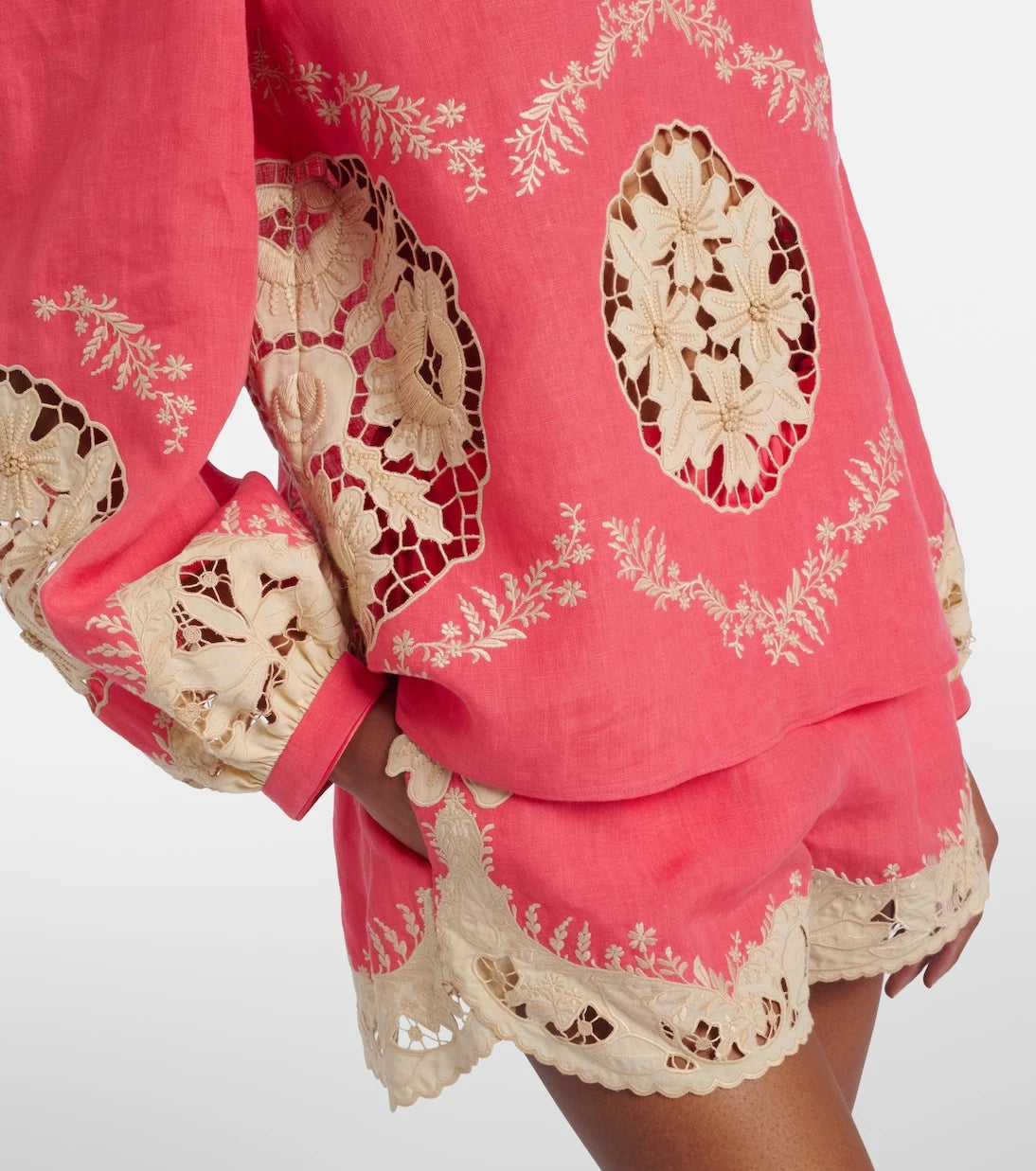 Valentino - Embroidered linen shirt