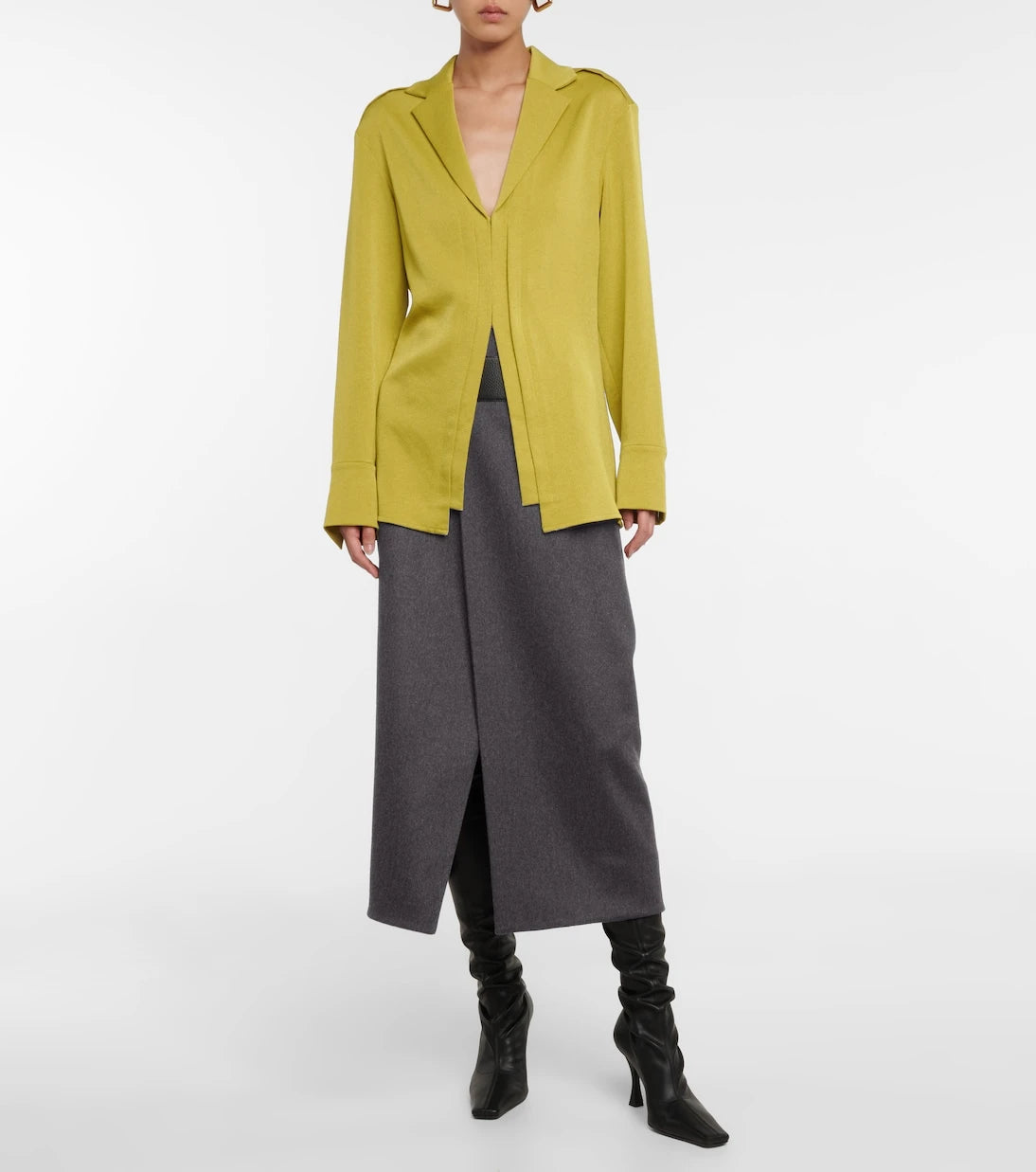 Proenza Schouler - قميص من الساتان