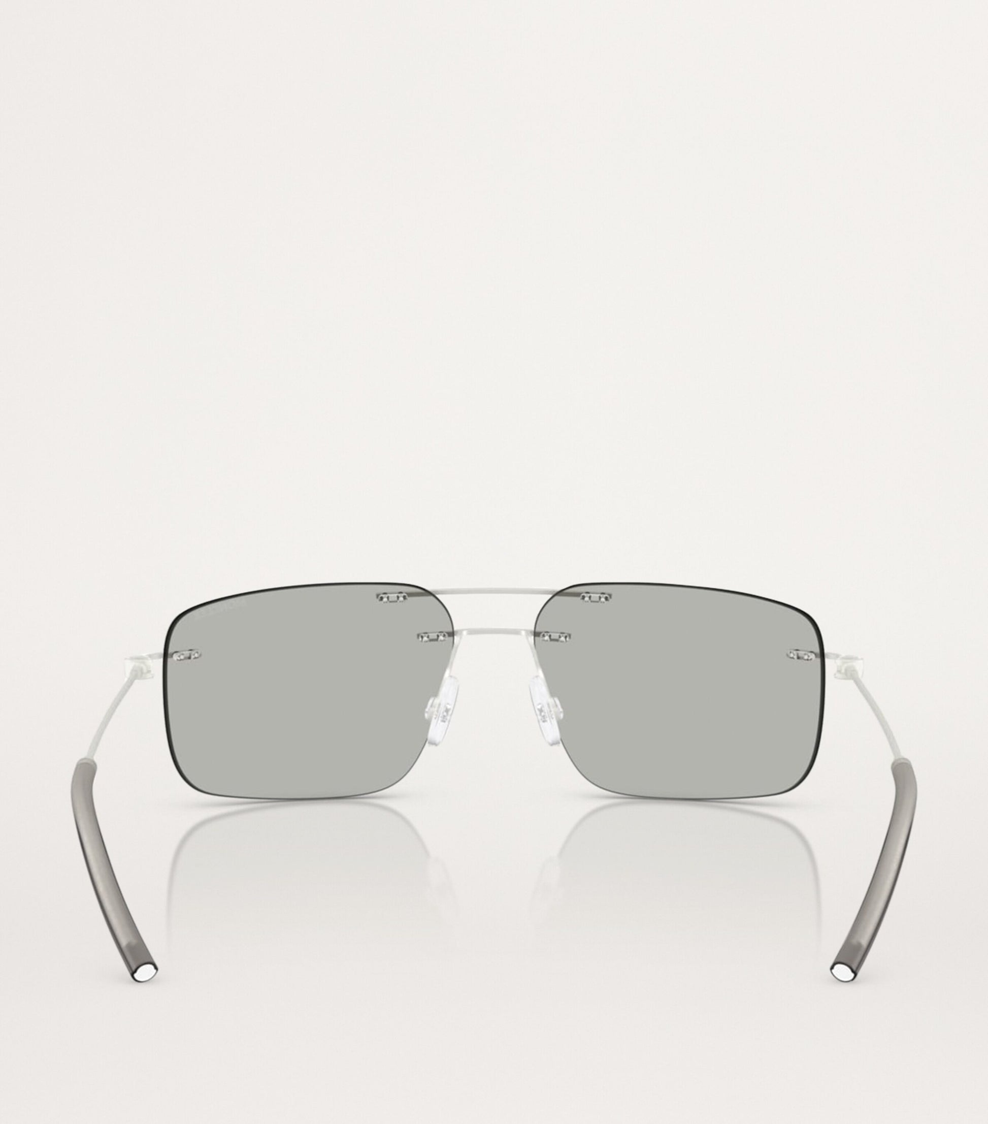 Moncler Silver Steel Doppler ME4003 Sunglasses