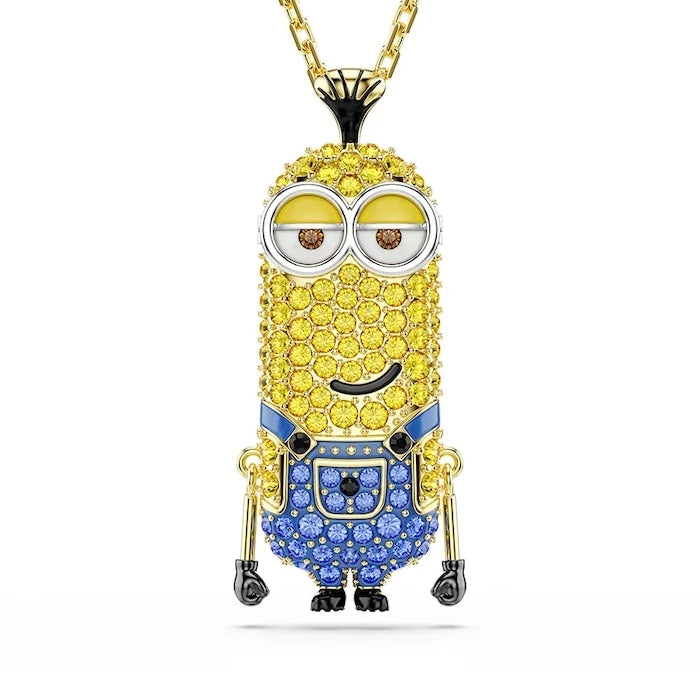 Swarovski Minions kristalli altın kaplama kadın kolye ucu ile kolye