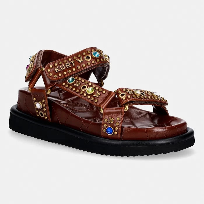 Kurt Geiger London kadın deri sandalet Orson Sandal
