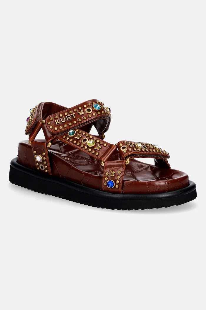 Kurt Geiger London kadın deri sandalet Orson Sandal