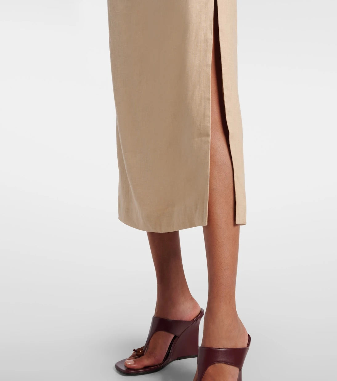 SIR - Moretti cutout linen midi dress