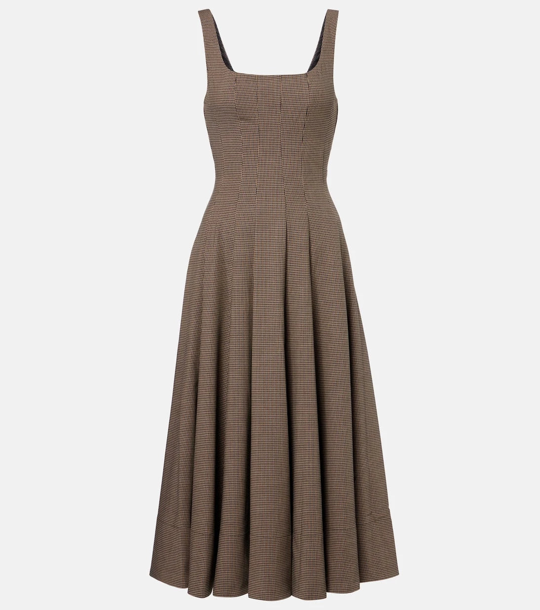 Staud - Wells houndstooth midi dress