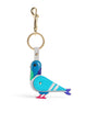 Multi Leather Pigeon Keyring