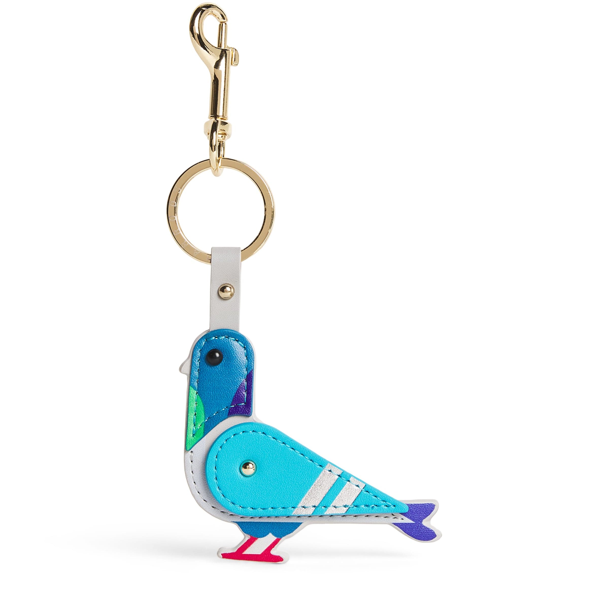Multi Leather Pigeon Keyring