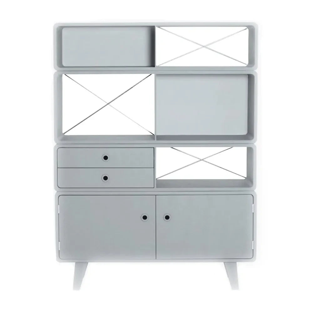 Laurette - Enigma Bookcase - Light Grey
