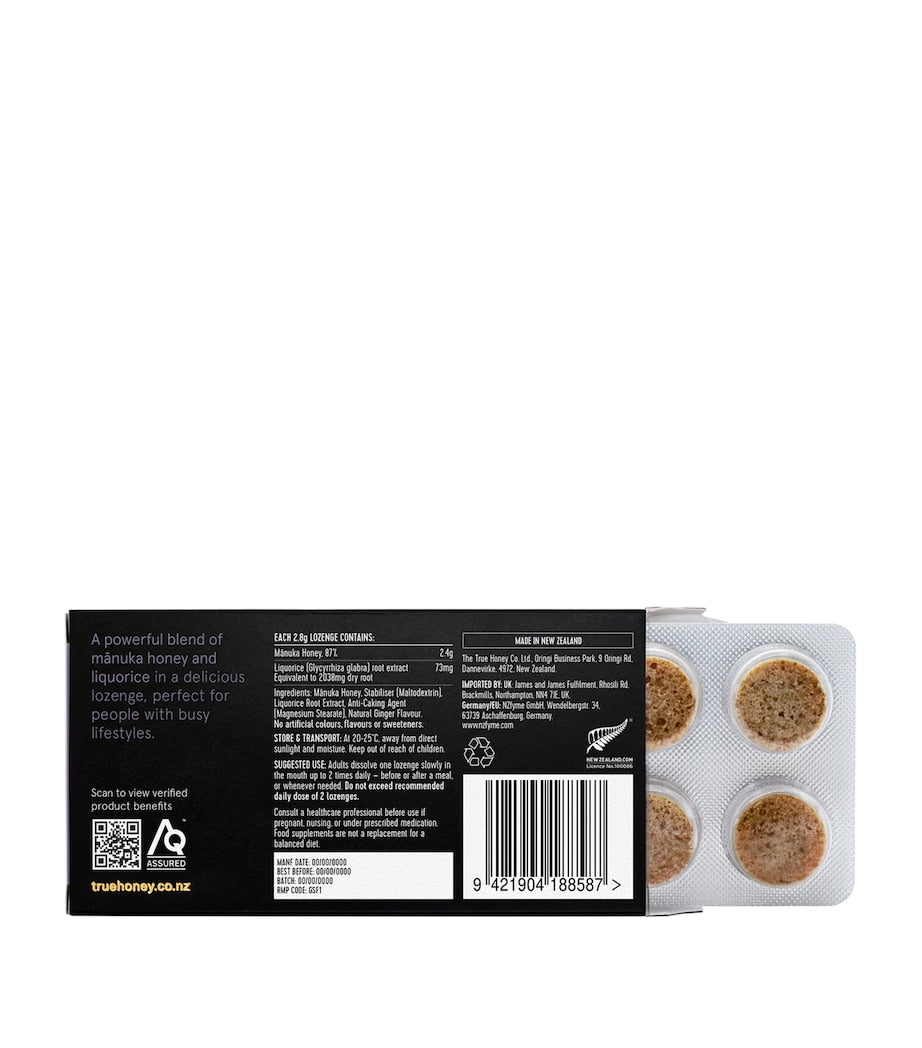 Mānuka Honey Lozenges with Liquorice Root (8 Capsules)
